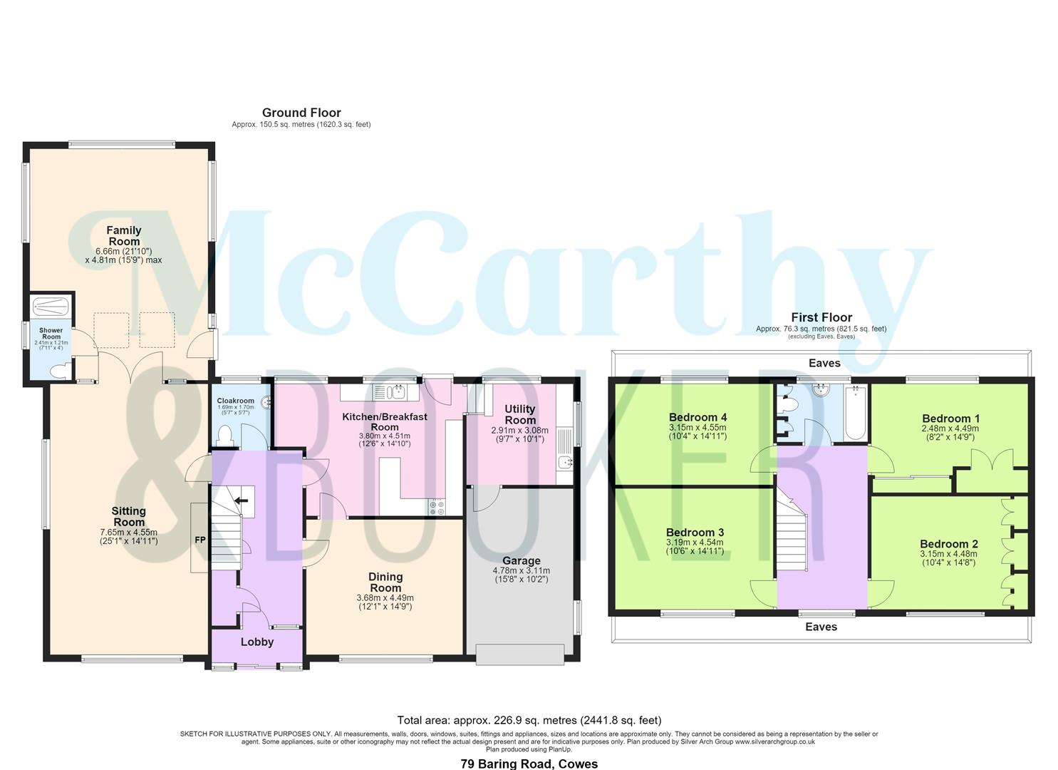 SUBSTANTIAL DETACHED HOME IN DESIRABLE AREA - Baring Road, Cowes floorplan